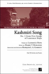 Kashmiri Song TB choral sheet music cover